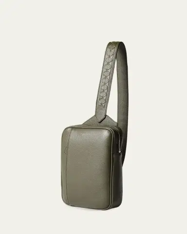 Serapian Men's Cachem Leather Sling Bag | Thumbnail 2 Serapian Men's Cachem Leather Sling Bag | Thumbnail 2