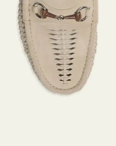 Gucci Men's Horsebit 1953 Woven Suede Bit Loafers | Thumbnail 3 Gucci Men's Horsebit 1953 Woven Suede Bit Loafers | Thumbnail 3