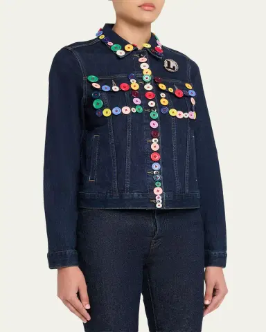 Libertine Candy Buttons Denim Jacket | Thumbnail 4 Libertine Candy Buttons Denim Jacket | Thumbnail 4