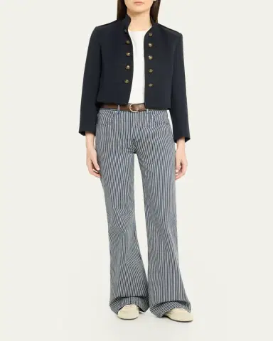 Nili Lotan Betsy Wool Twill Military Jacket | Thumbnail 2 Nili Lotan Betsy Wool Twill Military Jacket | Thumbnail 2