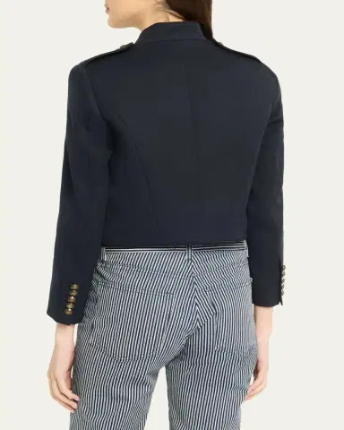 Nili Lotan Betsy Wool Twill Military Jacket | Thumbnail 3 Nili Lotan Betsy Wool Twill Military Jacket | Thumbnail 3