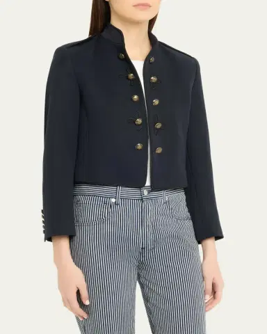 Nili Lotan Betsy Wool Twill Military Jacket | Thumbnail 4 Nili Lotan Betsy Wool Twill Military Jacket | Thumbnail 4