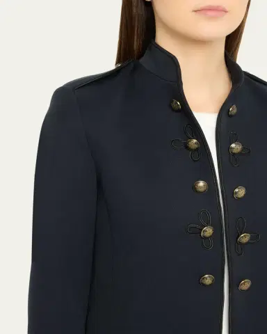 Nili Lotan Betsy Wool Twill Military Jacket | Thumbnail 5 Nili Lotan Betsy Wool Twill Military Jacket | Thumbnail 5