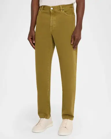 ZEGNA Men's Roccia Pure Cotton Slim-Fit Pants | Thumbnail 8 ZEGNA Men's Roccia Pure Cotton Slim-Fit Pants | Thumbnail 8