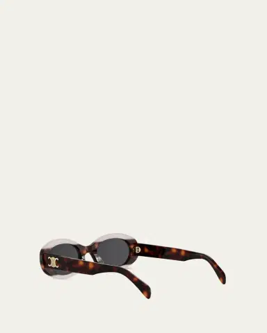 Celine Triomphe 01 Oval Acetate Sunglasses | Thumbnail 3 Celine Triomphe 01 Oval Acetate Sunglasses | Thumbnail 3
