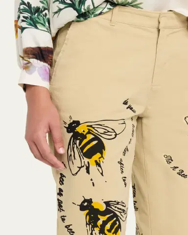 Libertine Bee Lieve Straight-Leg Chino Pants | Thumbnail 5 Libertine Bee Lieve Straight-Leg Chino Pants | Thumbnail 5
