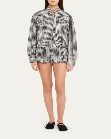 ALIX OF BOHEMIA Jodie Gingham Seersucker Jacket | Thumbnail 2 ALIX OF BOHEMIA Jodie Gingham Seersucker Jacket | Thumbnail 2