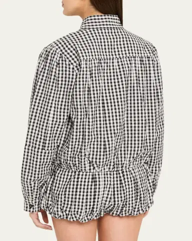 ALIX OF BOHEMIA Jodie Gingham Seersucker Jacket | Thumbnail 3 ALIX OF BOHEMIA Jodie Gingham Seersucker Jacket | Thumbnail 3
