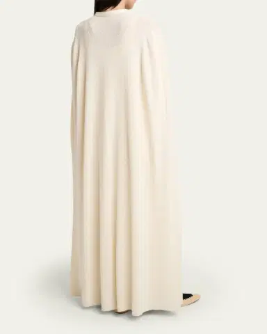 Gabriela Hearst Laleh Silk Knit Gauze Long Cape | Thumbnail 3 Gabriela Hearst Laleh Silk Knit Gauze Long Cape | Thumbnail 3