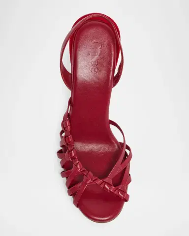 Chloé 95mm Estra Knotted Leather Sandals | Thumbnail 7 Chloé 95mm Estra Knotted Leather Sandals | Thumbnail 7