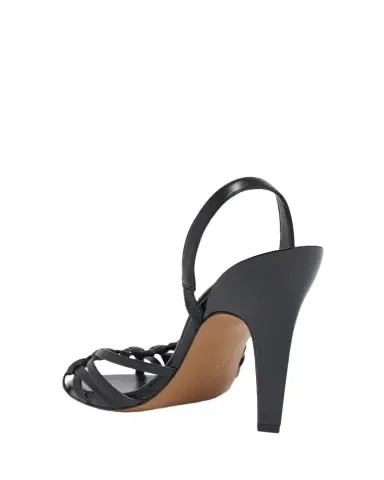 Chloé 95mm Estra Knotted Leather Sandals | Thumbnail 1 Chloé 95mm Estra Knotted Leather Sandals | Thumbnail 1
