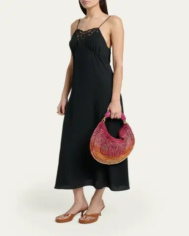 Chloé Ombre Banana Tote Bag in Viscose Raffia | Thumbnail 5 Chloé Ombre Banana Tote Bag in Viscose Raffia | Thumbnail 5