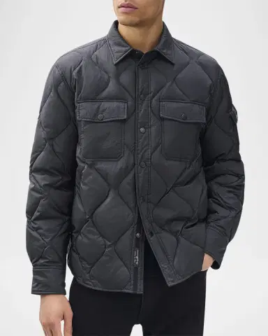 Rag & Bone Men 's Dane Quilted Shirt Jacket | Thumbnail 3 Rag & Bone Men 's Dane Quilted Shirt Jacket | Thumbnail 3