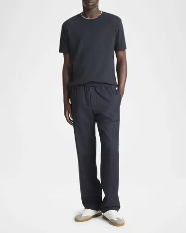 Vince Men's Louie Pull-On Wool Twill Pants | Thumbnail 4 Vince Men's Louie Pull-On Wool Twill Pants | Thumbnail 4