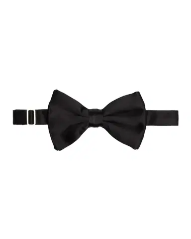 Giorgio Armani Men's Black Silk Pre-Tied Bow Tie | Thumbnail 1 Giorgio Armani Men's Black Silk Pre-Tied Bow Tie | Thumbnail 1