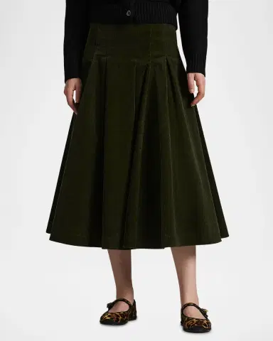 Polo Ralph Lauren Pleated Corduroy Skirt | Thumbnail 3 Polo Ralph Lauren Pleated Corduroy Skirt | Thumbnail 3