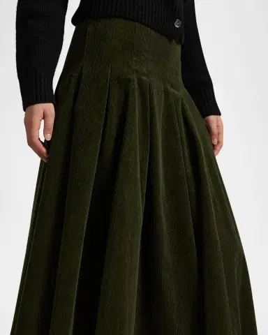 Polo Ralph Lauren Pleated Corduroy Skirt | Thumbnail 4 Polo Ralph Lauren Pleated Corduroy Skirt | Thumbnail 4