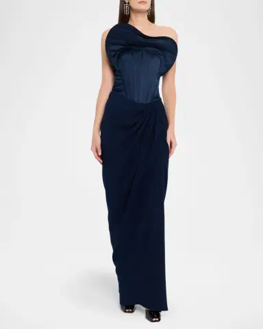 Gaurav Gupta Sculptural Ruffled Strapless Corset Gown | Thumbnail 3 Gaurav Gupta Sculptural Ruffled Strapless Corset Gown | Thumbnail 3