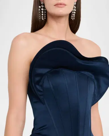 Gaurav Gupta Sculptural Ruffled Strapless Corset Gown | Thumbnail 4 Gaurav Gupta Sculptural Ruffled Strapless Corset Gown | Thumbnail 4