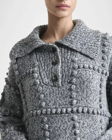 Altuzarra Mitch Henley Sweater | Thumbnail 5 Altuzarra Mitch Henley Sweater | Thumbnail 5