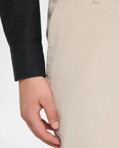 Brioni Men's Cotton and Cashmere Flat-Front Trousers | Thumbnail 5 Brioni Men's Cotton and Cashmere Flat-Front Trousers | Thumbnail 5