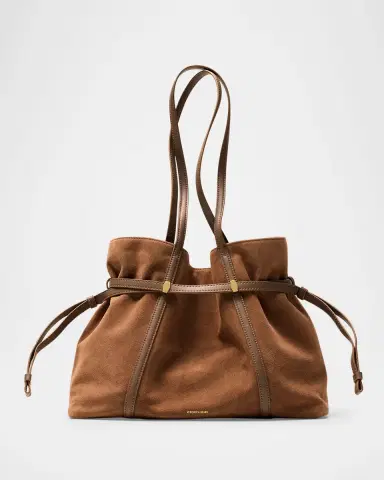 Veronica Beard Lasso Belted Suede Tote Bag | Thumbnail 5 Veronica Beard Lasso Belted Suede Tote Bag | Thumbnail 5