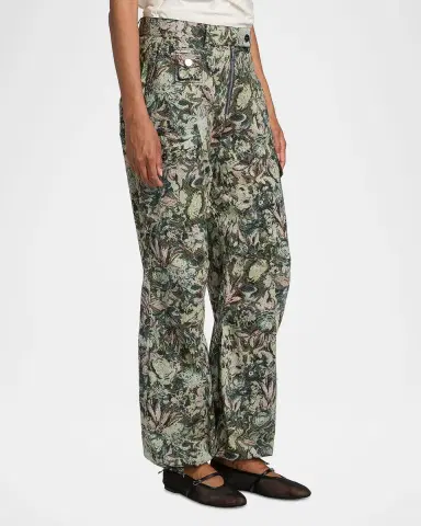 Ganni Tapestry Twill Cargo Pants | Thumbnail 6 Ganni Tapestry Twill Cargo Pants | Thumbnail 6