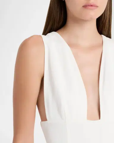 Stella McCartney Plunging Sleeveless Sculpted Trumpet Gown | Thumbnail 5 Stella McCartney Plunging Sleeveless Sculpted Trumpet Gown | Thumbnail 5