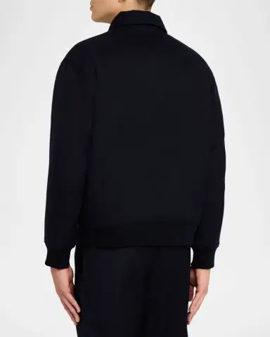 Theory Men's Modern Aviator Jacket in Dapper Wool | Thumbnail 3 Theory Men's Modern Aviator Jacket in Dapper Wool | Thumbnail 3