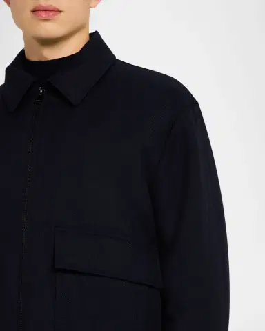 Theory Men's Modern Aviator Jacket in Dapper Wool | Thumbnail 5 Theory Men's Modern Aviator Jacket in Dapper Wool | Thumbnail 5