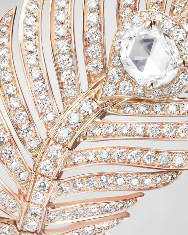 Boucheron Plume de Paon 18K Rose Gold Diamond Ring, EU 54 / US 6.75 | Thumbnail 4 Boucheron Plume de Paon 18K Rose Gold Diamond Ring, EU 54 / US 6.75 | Thumbnail 4