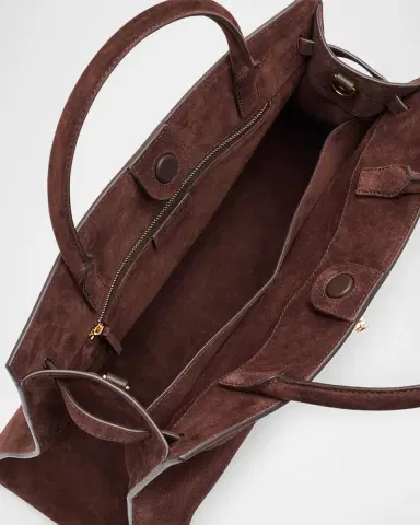 Veronica Beard Dash Large Belted Suede Shoulder Bag | Thumbnail 4 Veronica Beard Dash Large Belted Suede Shoulder Bag | Thumbnail 4