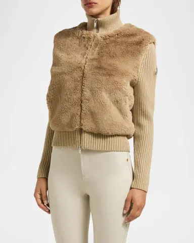 Moose Knuckles Dua Bunny Faux Fur Sweater Jacket | Thumbnail 3 Moose Knuckles Dua Bunny Faux Fur Sweater Jacket | Thumbnail 3