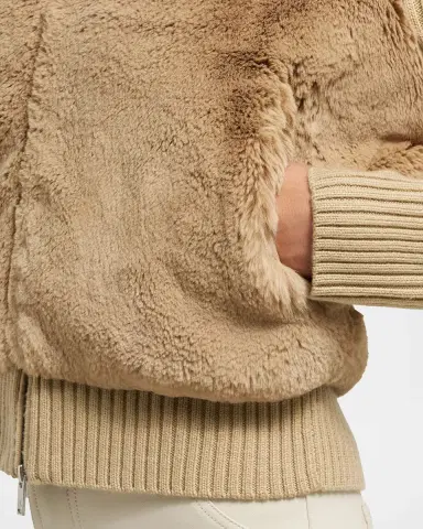 Moose Knuckles Dua Bunny Faux Fur Sweater Jacket | Thumbnail 4 Moose Knuckles Dua Bunny Faux Fur Sweater Jacket | Thumbnail 4