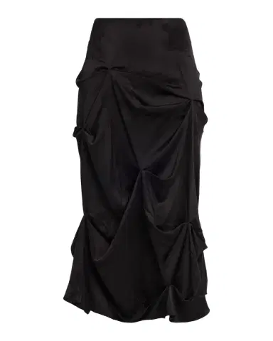 Ganni Fluid Satin Jacquard Draped Skirt | Thumbnail 1 Ganni Fluid Satin Jacquard Draped Skirt | Thumbnail 1