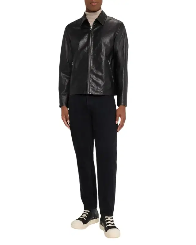 Men 's Melrose Full-Zip Leather Jacket Men 's Melrose Full-Zip Leather Jacket