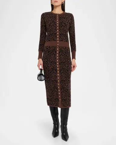 Generation Love Primrose Knit Leopard Midi Skirt | Thumbnail 2 Generation Love Primrose Knit Leopard Midi Skirt | Thumbnail 2