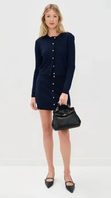 LE BOP Diana Knit Skirt Navy | Thumbnail 5 LE BOP Diana Knit Skirt Navy | Thumbnail 5