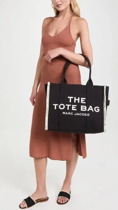 Marc Jacobs The Jacquard Large Tote Bag Black One Size | Thumbnail 3 Marc Jacobs The Jacquard Large Tote Bag Black One Size | Thumbnail 3
