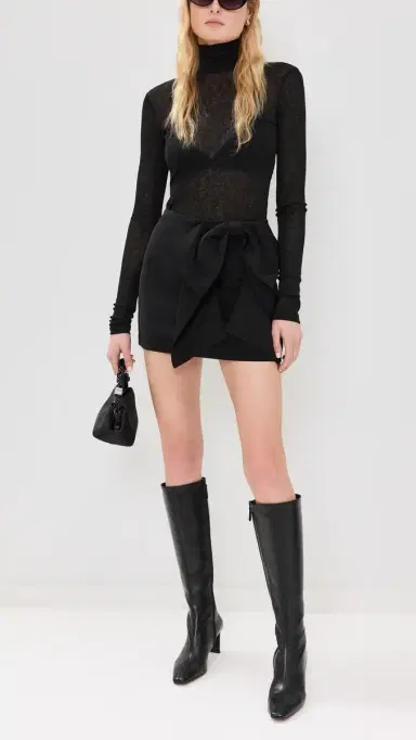 endless rose Bow Mini Skort Black | Thumbnail 5 endless rose Bow Mini Skort Black | Thumbnail 5