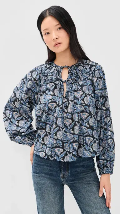 Ulla Johnson Florelle Long Sleeve Cotton Blouse | Thumbnail 2 Ulla Johnson Florelle Long Sleeve Cotton Blouse | Thumbnail 2