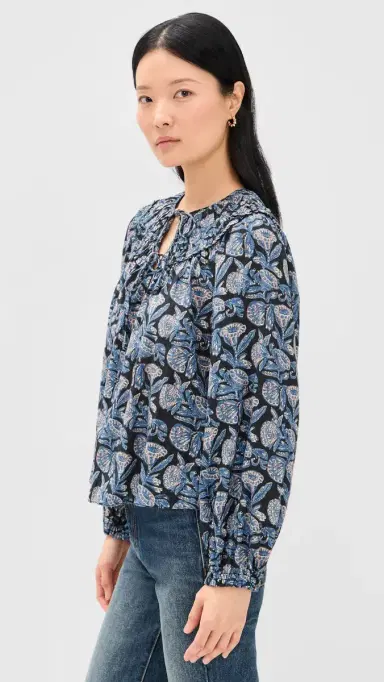Ulla Johnson Florelle Long Sleeve Cotton Blouse | Thumbnail 4 Ulla Johnson Florelle Long Sleeve Cotton Blouse | Thumbnail 4
