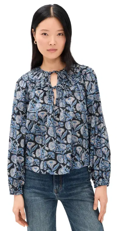 Ulla Johnson Florelle Long Sleeve Cotton Blouse | Thumbnail 1 Ulla Johnson Florelle Long Sleeve Cotton Blouse | Thumbnail 1