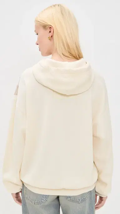 Aviator Nation Wave tripe 4 Relaxed Pullover Hoodie Vintage White/Vintage White | Thumbnail 3 Aviator Nation Wave tripe 4 Relaxed Pullover Hoodie Vintage White/Vintage White | Thumbnail 3