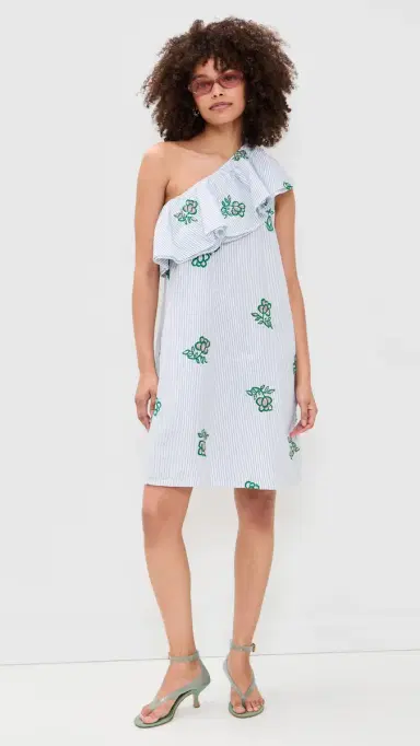 ESSENTIEL ANTWERP Jusjus Asymmetric Ruffle Dress Combo2 Off White | Thumbnail 2 ESSENTIEL ANTWERP Jusjus Asymmetric Ruffle Dress Combo2 Off White | Thumbnail 2