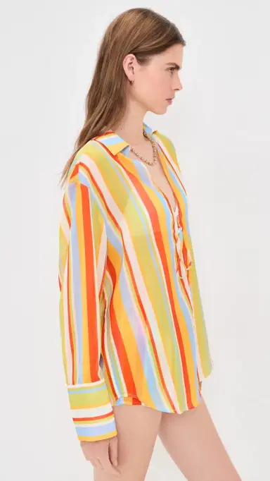 Solid & Striped The Jaclyn Coverup Tunic St. Barths Stripe M | Thumbnail 4 Solid & Striped The Jaclyn Coverup Tunic St. Barths Stripe M | Thumbnail 4