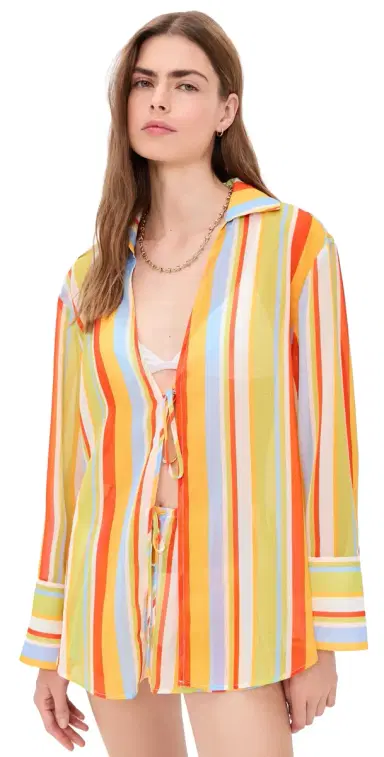 Solid & Striped The Jaclyn Coverup Tunic St. Barths Stripe M | Thumbnail 1 Solid & Striped The Jaclyn Coverup Tunic St. Barths Stripe M | Thumbnail 1