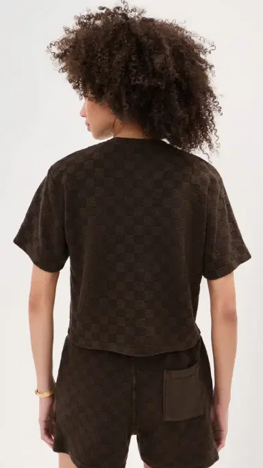 State & Lake Sofia Cropped Top Chocolate | Thumbnail 3 State & Lake Sofia Cropped Top Chocolate | Thumbnail 3
