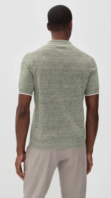 FEDELI Poldo Irlanda Cotton Linen Polo | Thumbnail 3 FEDELI Poldo Irlanda Cotton Linen Polo | Thumbnail 3
