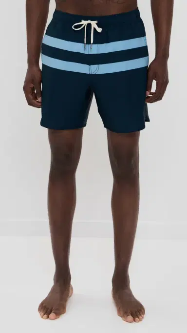 Fair Harbor The Anchor Swim Trunks 6 Light Blue Stripe M | Thumbnail 2 Fair Harbor The Anchor Swim Trunks 6 Light Blue Stripe M | Thumbnail 2